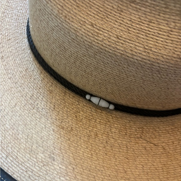 Vintage Size 5 Straw Flat Hat from Mexico - Picture 6 of 7